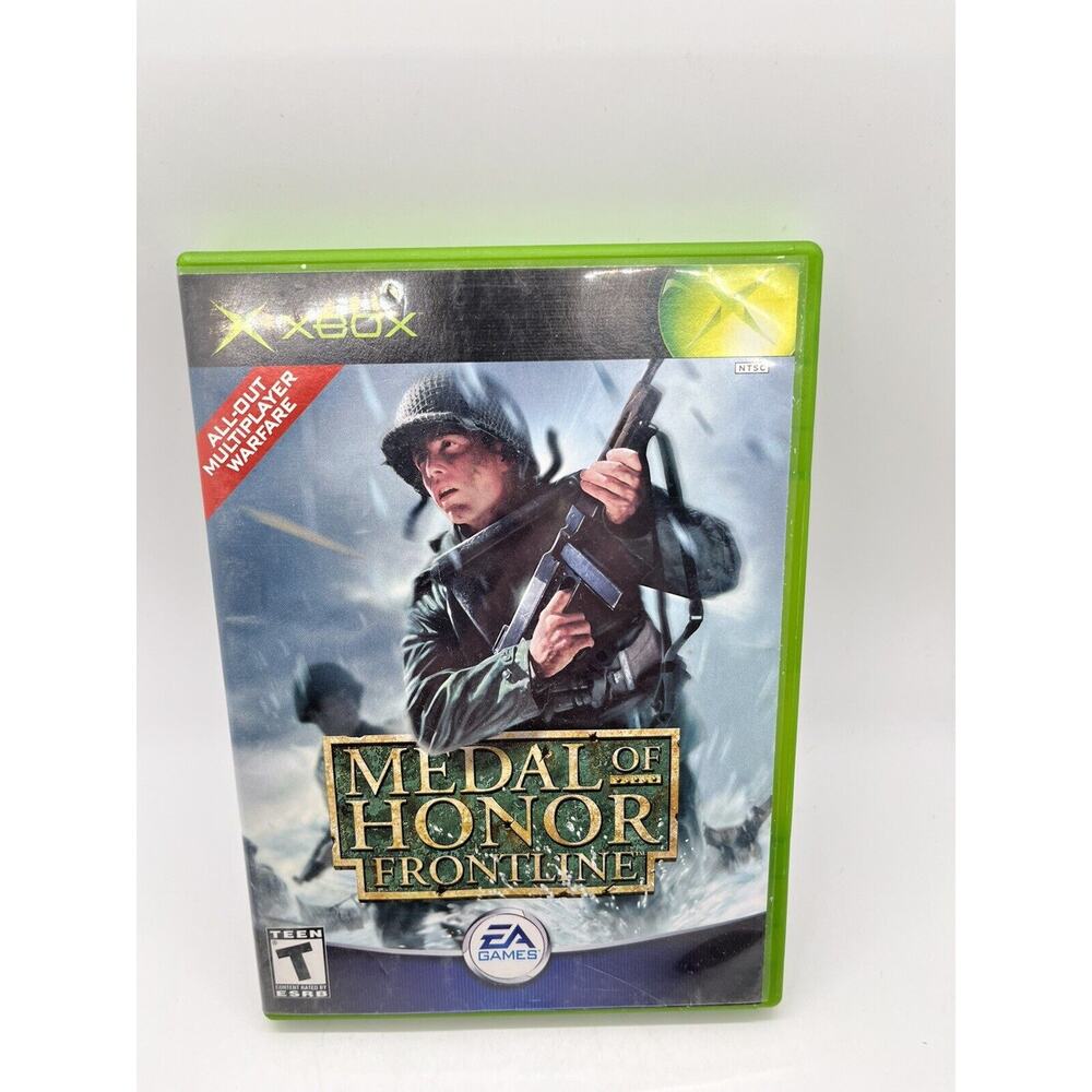 Medal of Honor: Frontline (Microsoft Xbox, 2002) Complete With Manual VGC